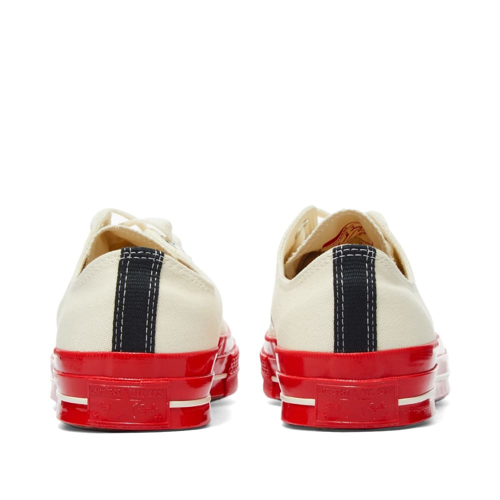 Comme des Garçons Play Men's x Converse Chuck Taylor Red Sole Low Sneakers in Off White