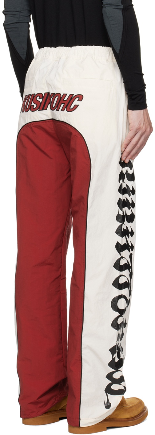 KUSIKOHC Off-White & Red Racing Trousers