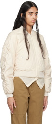 Isabel Marant Etoile Beige Bessime Bomber Jacket