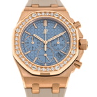 Audemars Piguet Royal Oak Offshore Chronograph Automatic Diamond Blue Dial Ladies Watch 26231OR.ZZ.A085CA.01