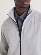 James Perse - Linen-Blend Blouson Jacket - Gray