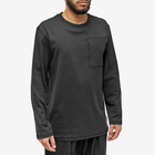 AFFXWRKS Men's Long Sleeve Standardised Pocked T-Shirt in Black