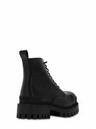 BALENCIAGA - Strike Bootie Leather Lace-up Boots