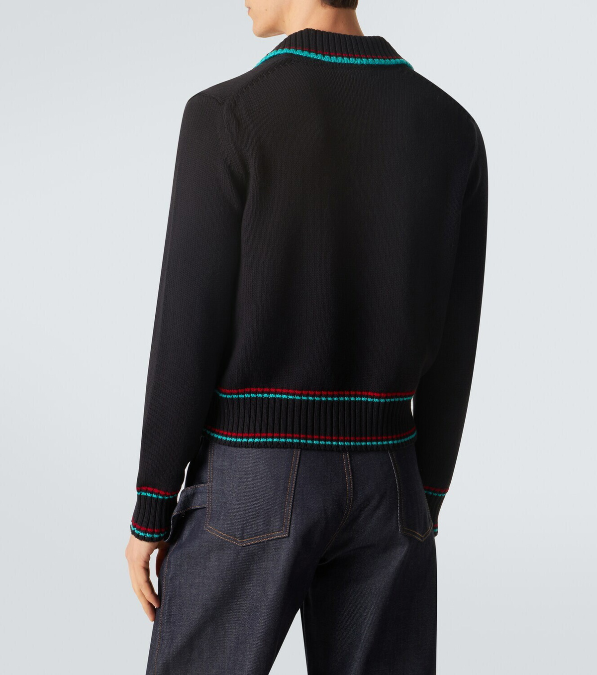 JW Anderson Cotton, cashmere, and wool polo sweater