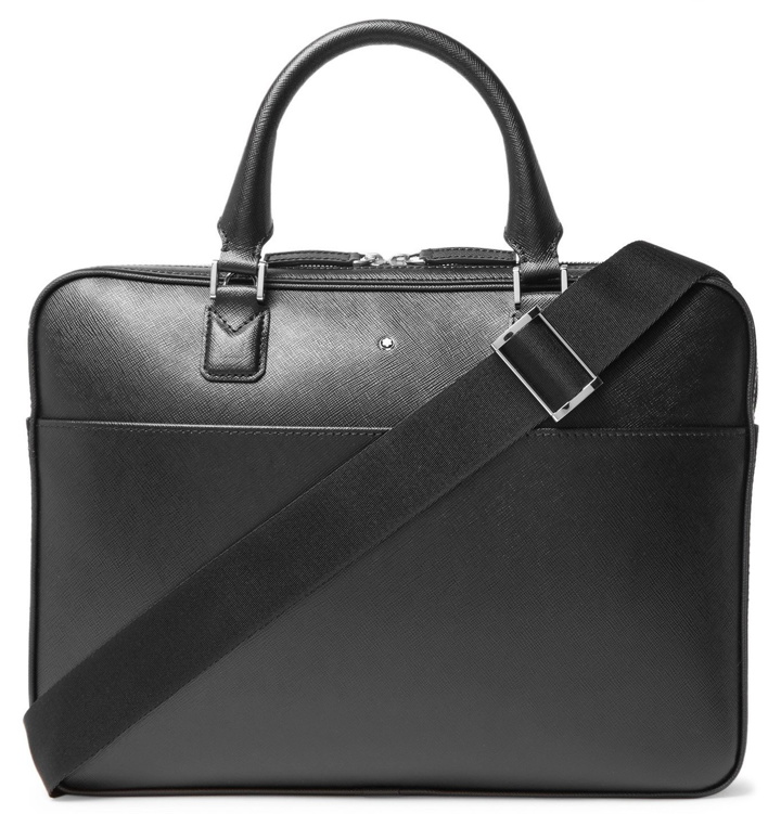Photo: Montblanc - Sartorial Cross-Grain Leather Briefcase - Black