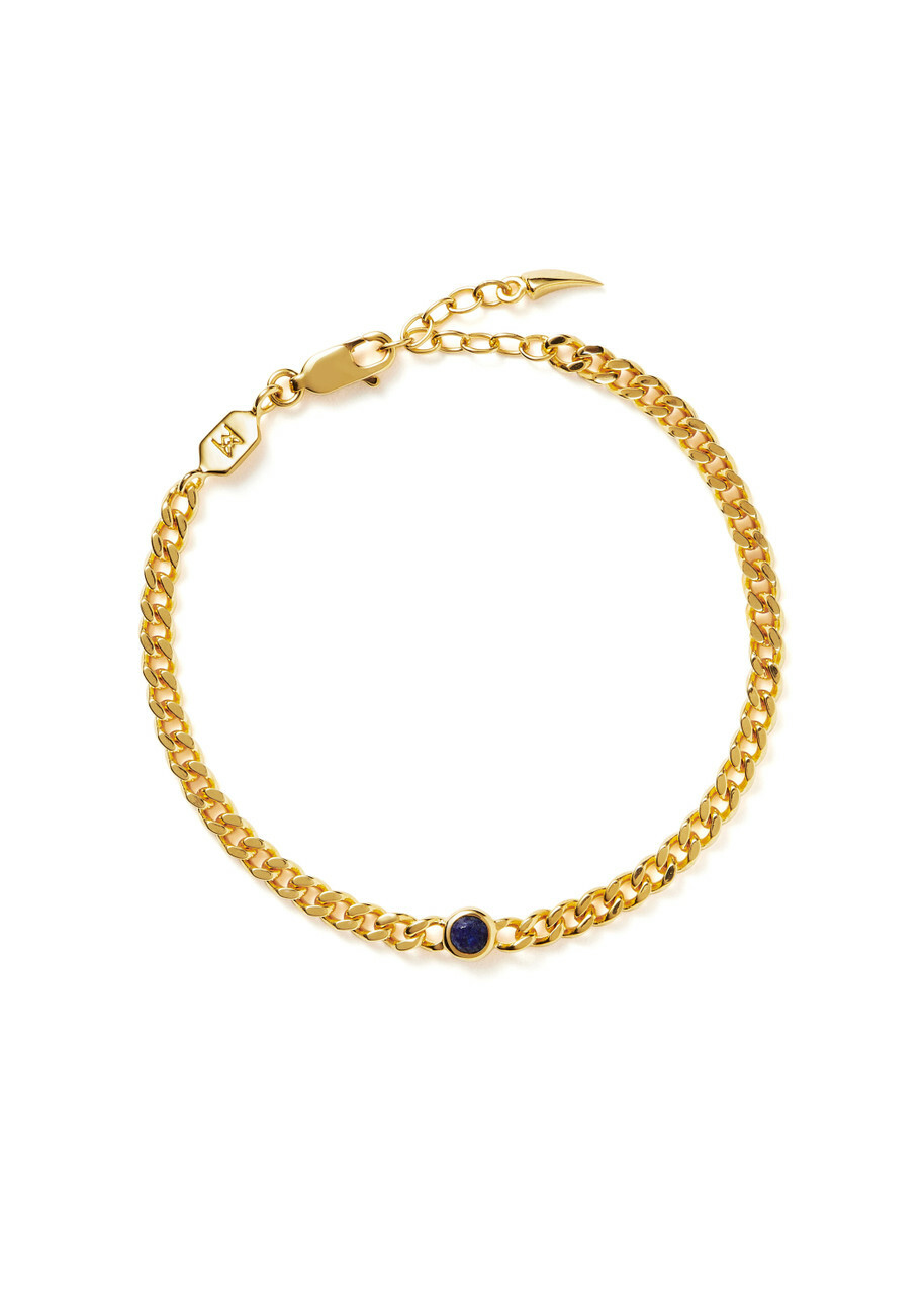 Missoma September Birthstone 18kt Gold Vermeil Bracelet - One Size