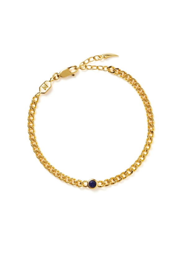 Photo: Missoma September Birthstone 18kt Gold Vermeil Bracelet - One Size
