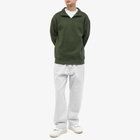 Soulland Men's Ken Half Zip Sweat in Green