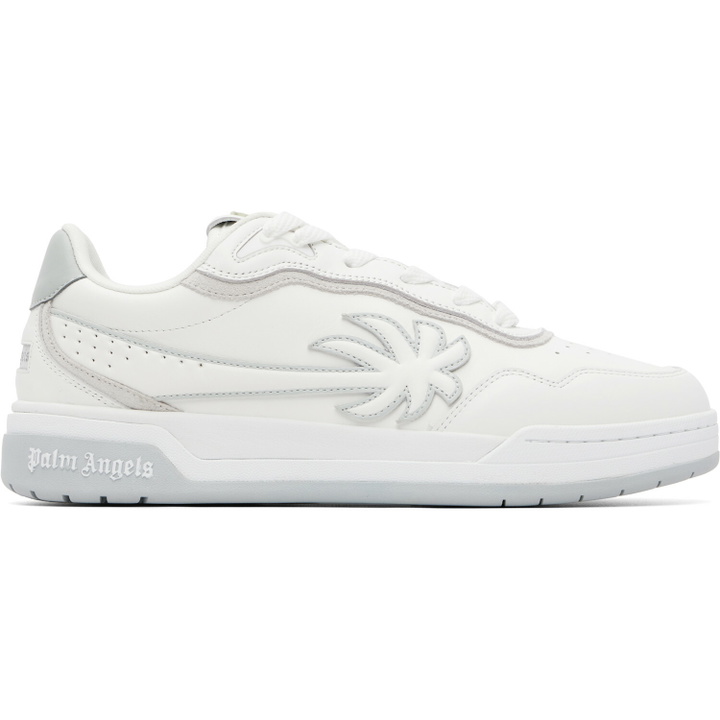 Photo: Palm Angels White Palm Tennis Sneakers