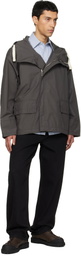 nanamica Gray Hooded Deck Jacket
