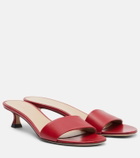 The Row Combo leather slides