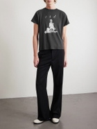 Enfants Riches Déprimés - Cropped Printed Cotton-Jersey T-Shirt - Black
