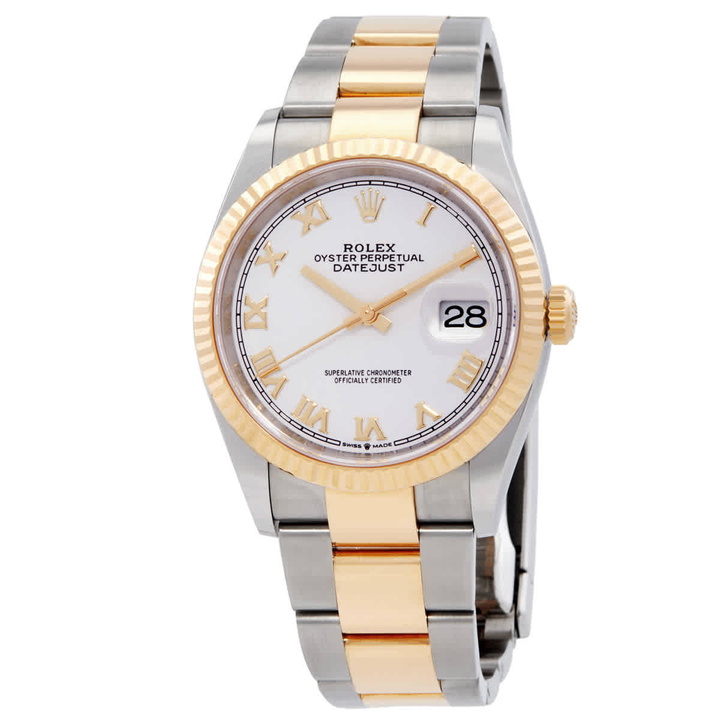 Photo: Rolex Datejust 36 White Dial Mens Stainless Steel and 18kt Yellow Gold Oyster Watch 126233WRO