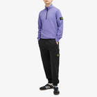 Stone Island Men's Garment Dyed Half Zip Sweat in Lavender