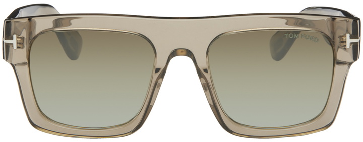 Photo: TOM FORD Brown Fausto Sunglasses