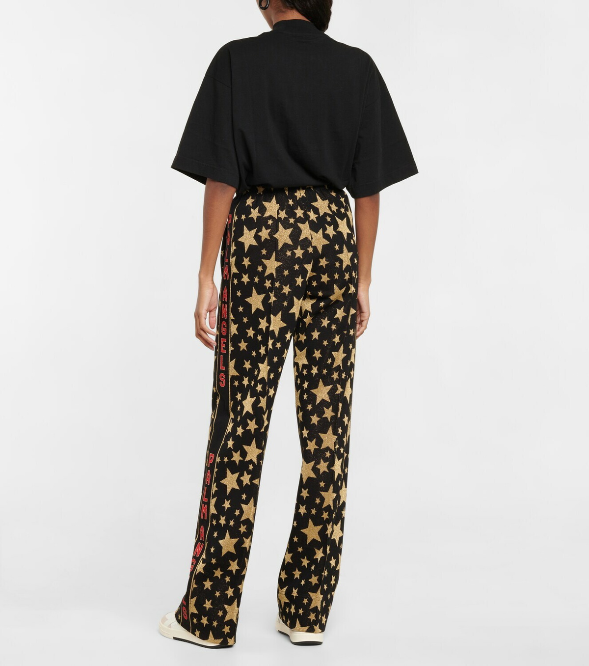 Palm Angels - Wide-leg jacquard sweatpants
