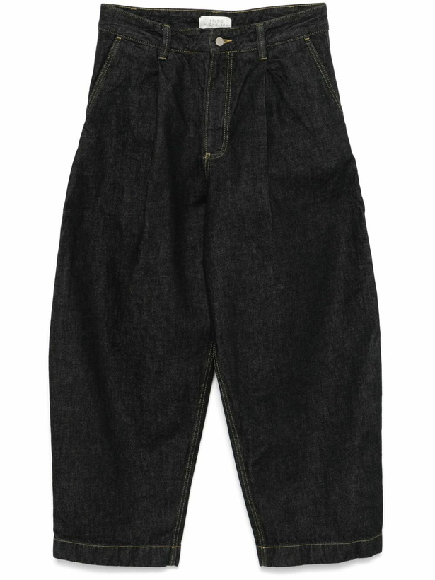 Photo: Studio Nicholson Black Wide-Leg Jeans
