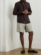 Lardini - Aramis Straight-Leg Pleated Linen-Twill Bermuda Shorts - Green