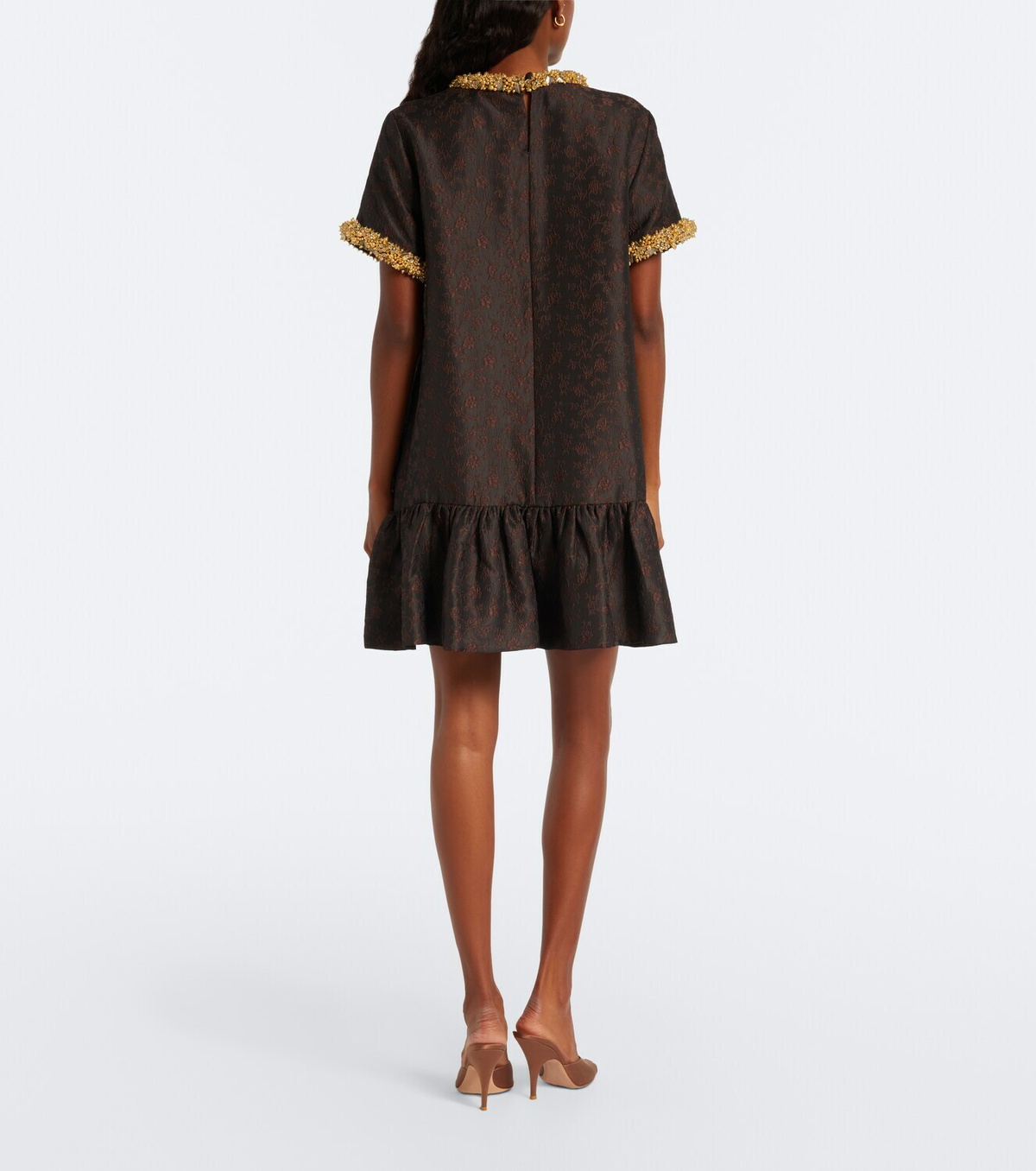 Simkhai Alison embellished jacquard minidress