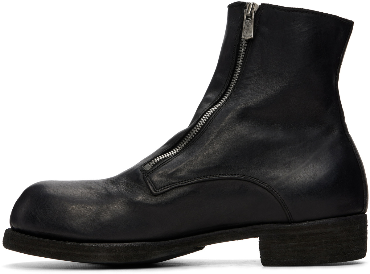 Guidi Black GR07FZ Zip Up Boots