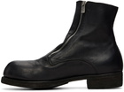 Guidi Black GR07FZ Zip Up Boots
