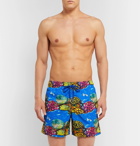 Vilebrequin - Hunt Slonem Moorea Mid-Length Printed Swim Shorts - Blue