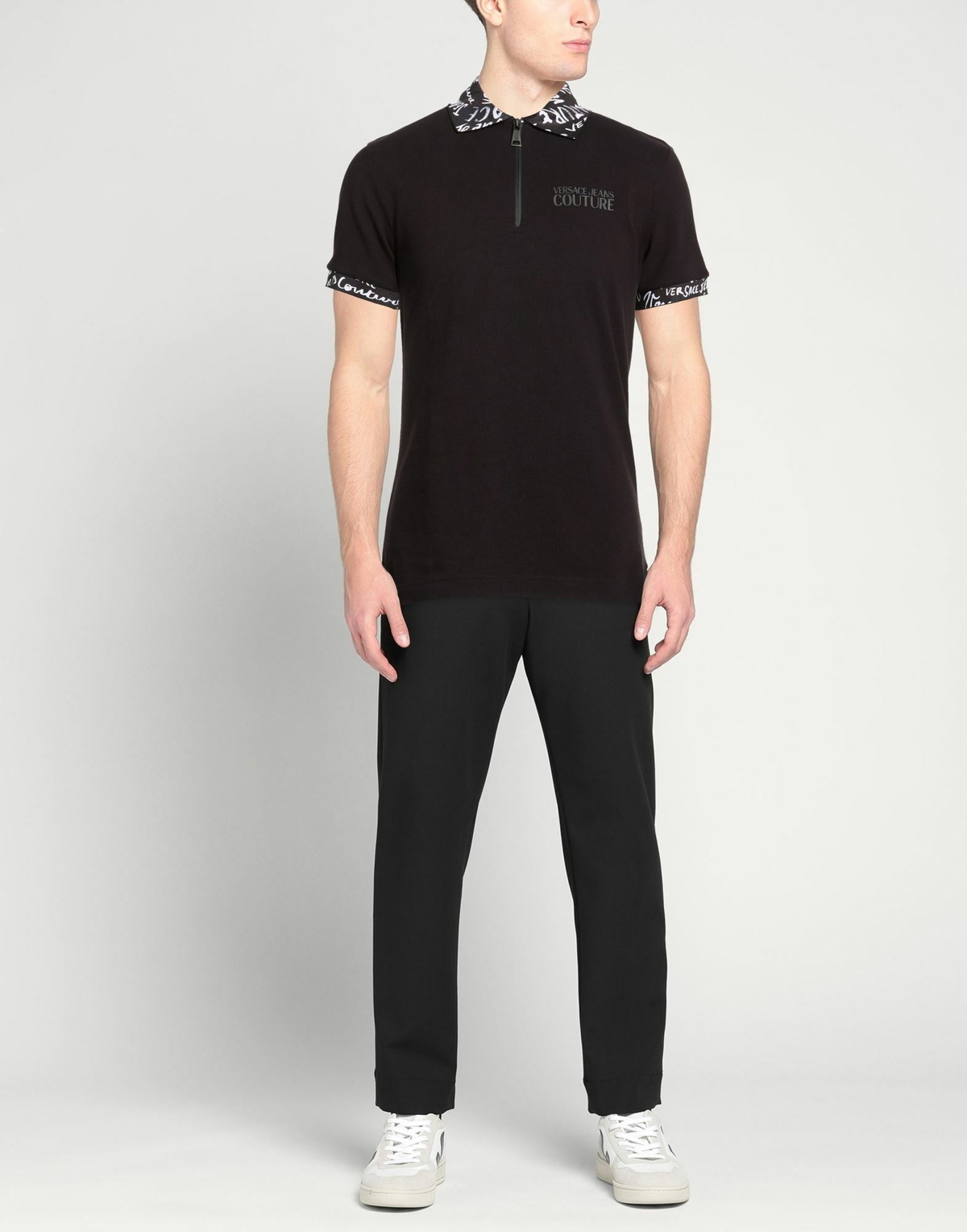 Versace Jeans Couture Mens Polo shirt in Black