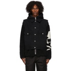 mastermind WORLD Black Skull Sleeve Jacket