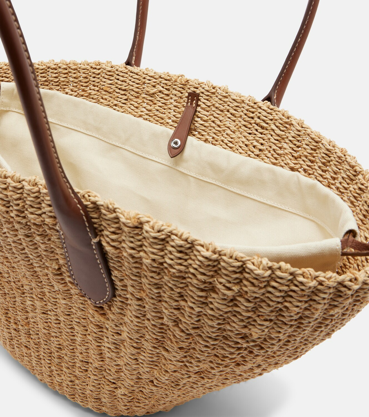 Polo Ralph Lauren Bellport Medium raffia basket bag