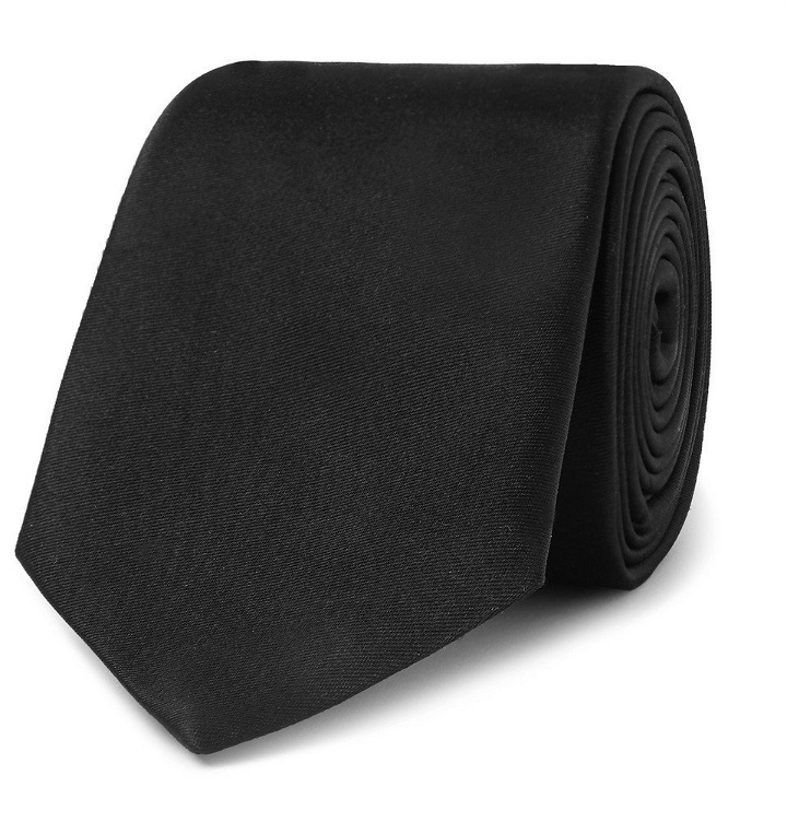 Photo: Giorgio Armani - 7cm Silk Tie - Black