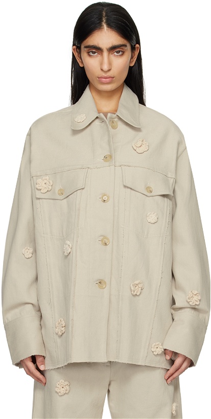 Photo: Song for the Mute Beige Daisy Jacket