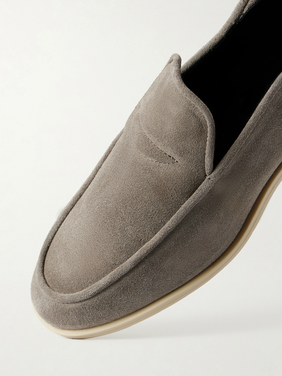 George Cleverley - Mayfair II Collapsible-Heel Suede Loafers - Brown