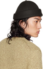 Jil Sander Green Rolled Brim Beanie