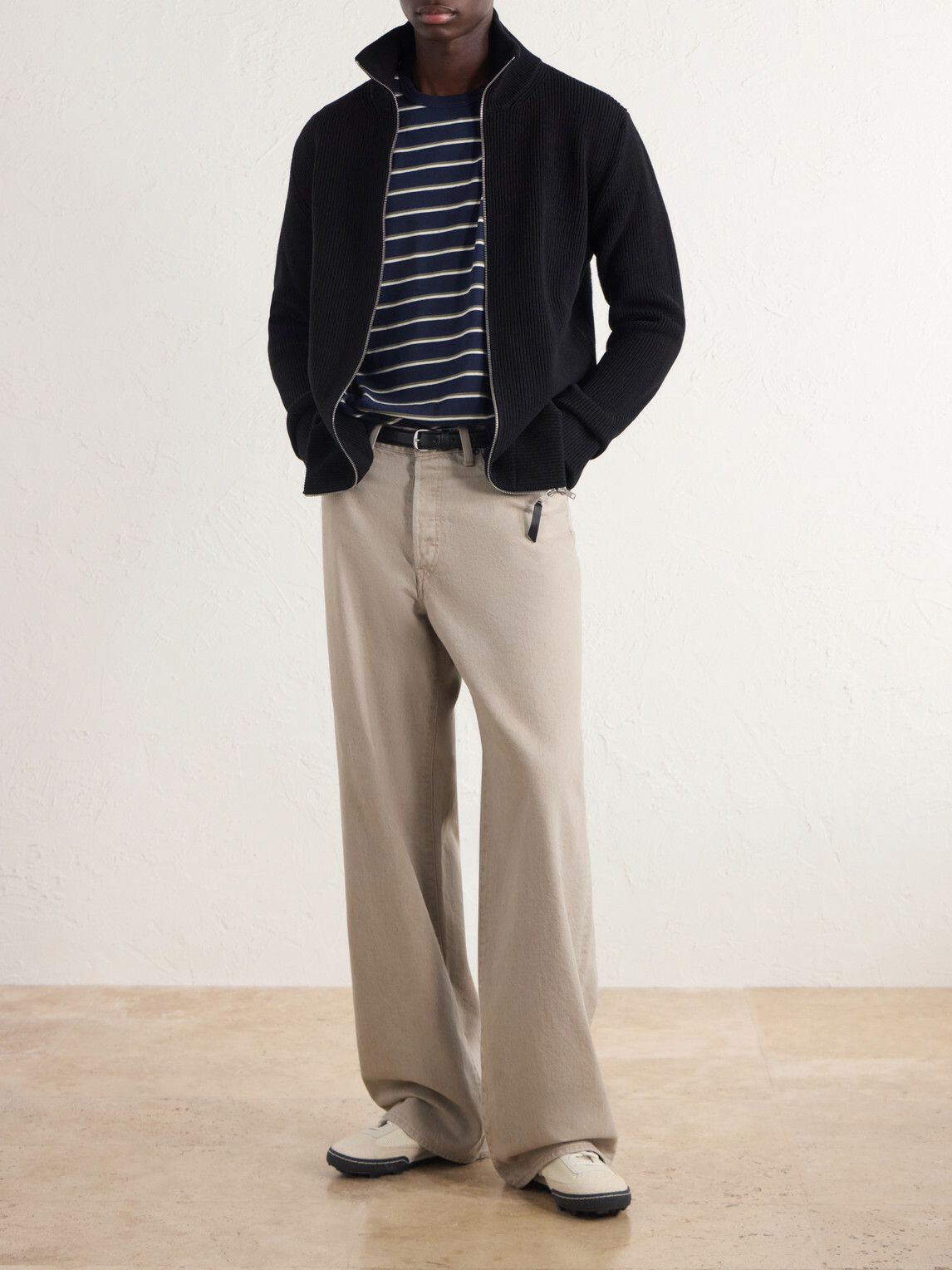 Aimé Leon Dore - Striped Cotton-Jersey T-Shirt - Blue