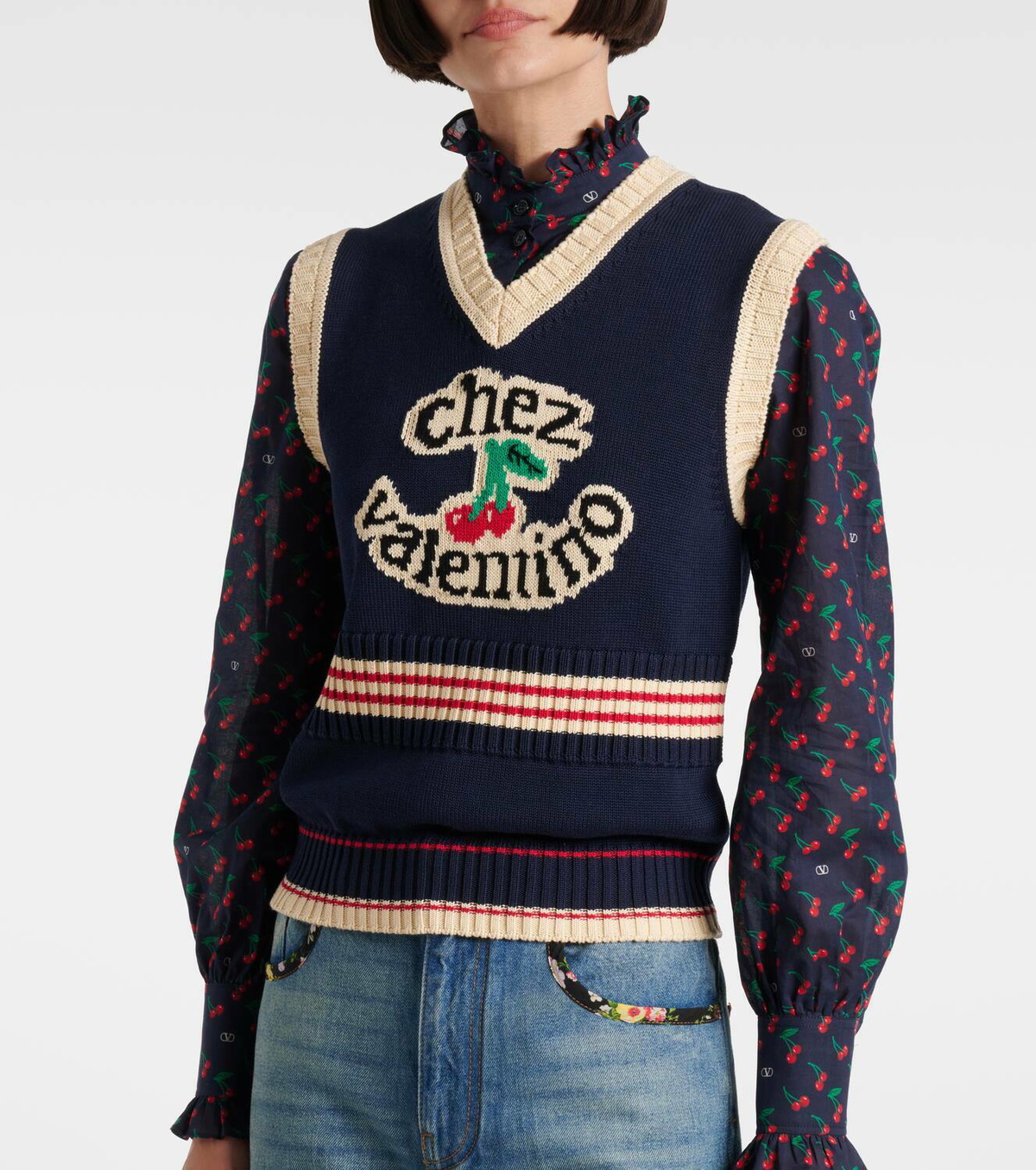 Valentino Chez Valentino cotton sweater vest