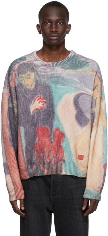 Photo: Acne Studios Multicolor Printed Sweater