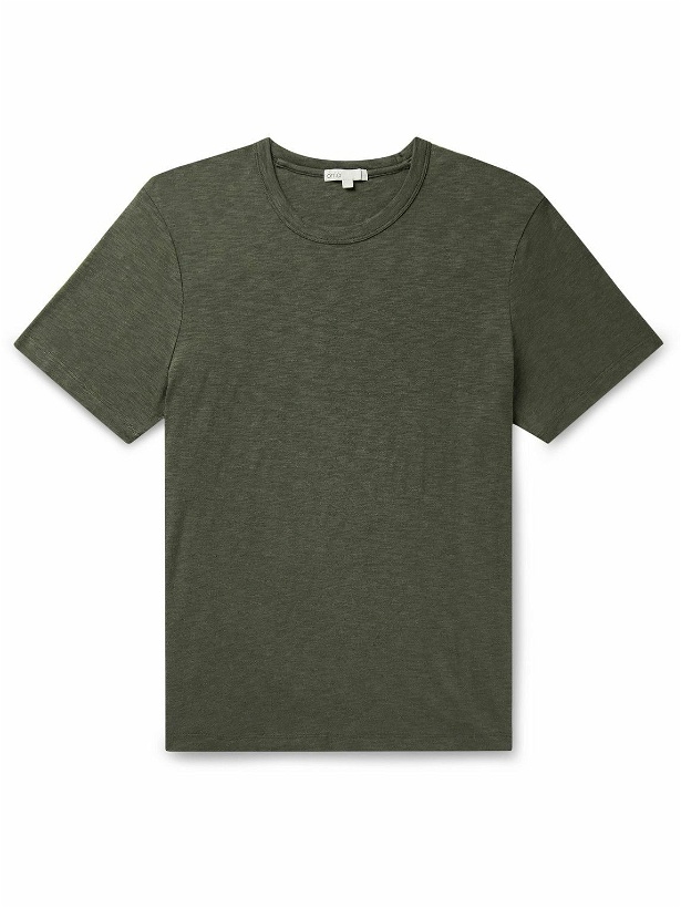 Photo: Onia - Cotton-Blend Jersey T-Shirt - Green