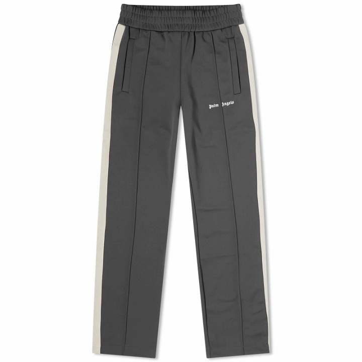Photo: Palm Angels Men's New Classic Track Pants in Grey