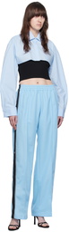 alexanderwang.t Blue Pinched Seam Track Pants