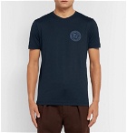 Fendi - Slim-Fit Logo-Print Cotton-Jersey T-Shirt - Navy