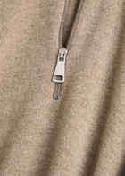 Begg & CO Heriot Half-zip Cashmere Jumper Brown