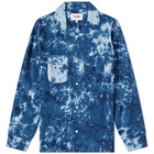 Corridor Men's Tie Dye Camp Collar Shirt in Navy