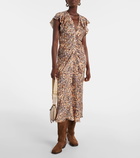 Isabel Marant Lyndsay printed gathered midi dress