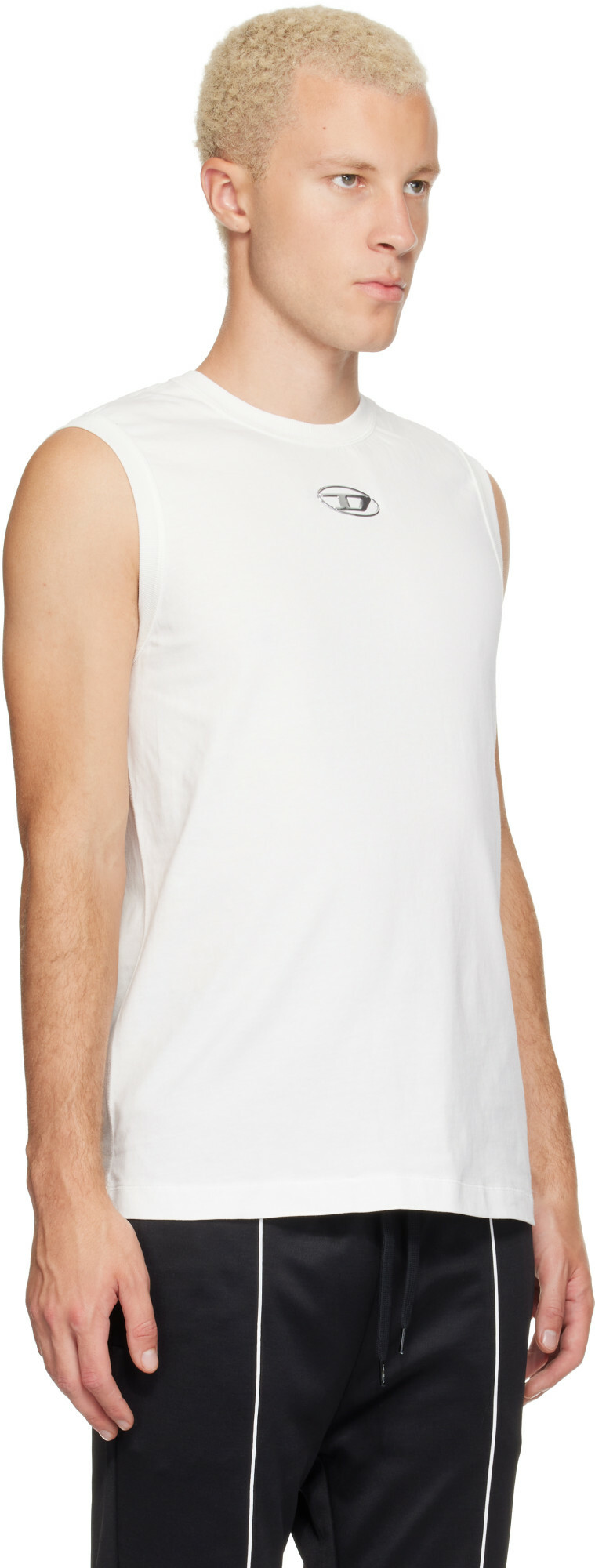 Diesel White T-Bisco-Iod Tank Top
