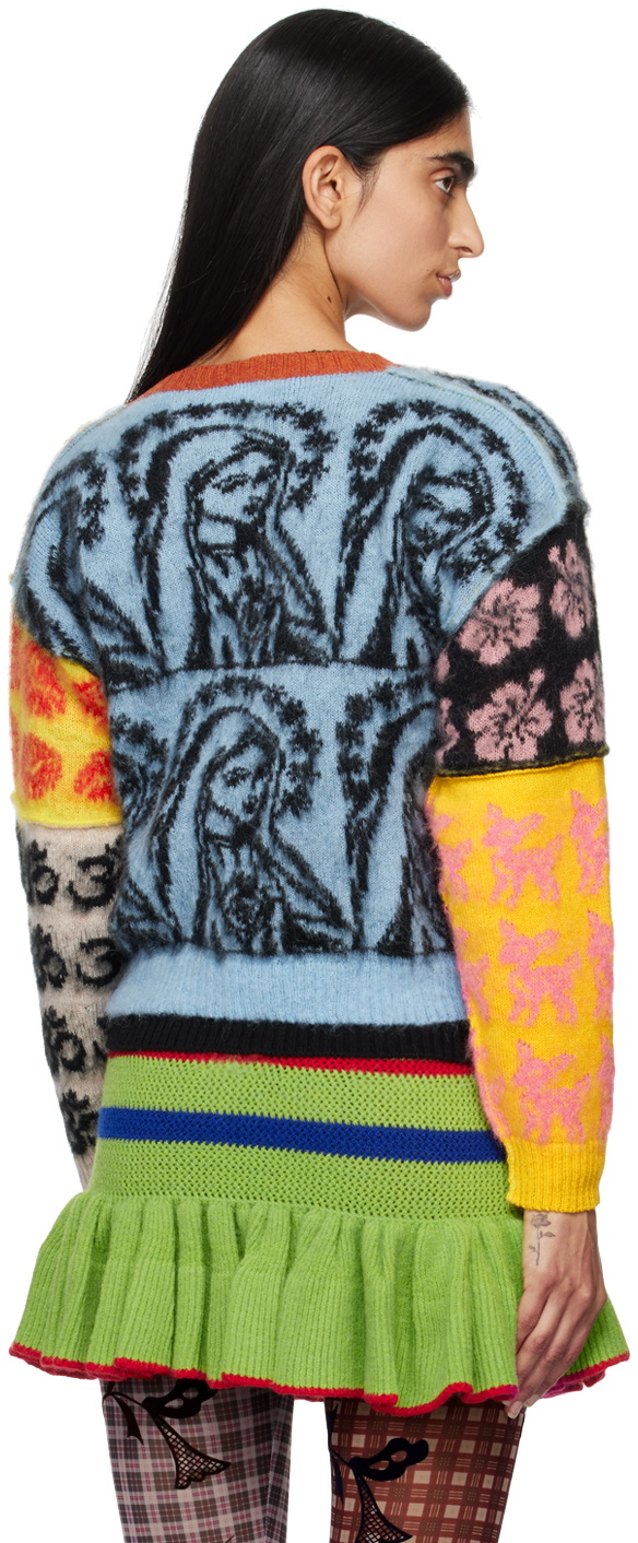 Ashley Williams Multicolor Patchwork Cardigan