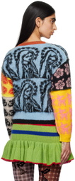 Ashley Williams Multicolor Patchwork Cardigan