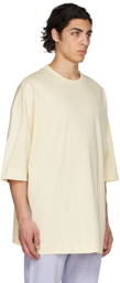 Juun.J Off-White Overfit Graphic Half Sleeve T-Shirt