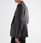 Balmain - Slim-Fit Mélange Wool-Blend Blazer - Gray