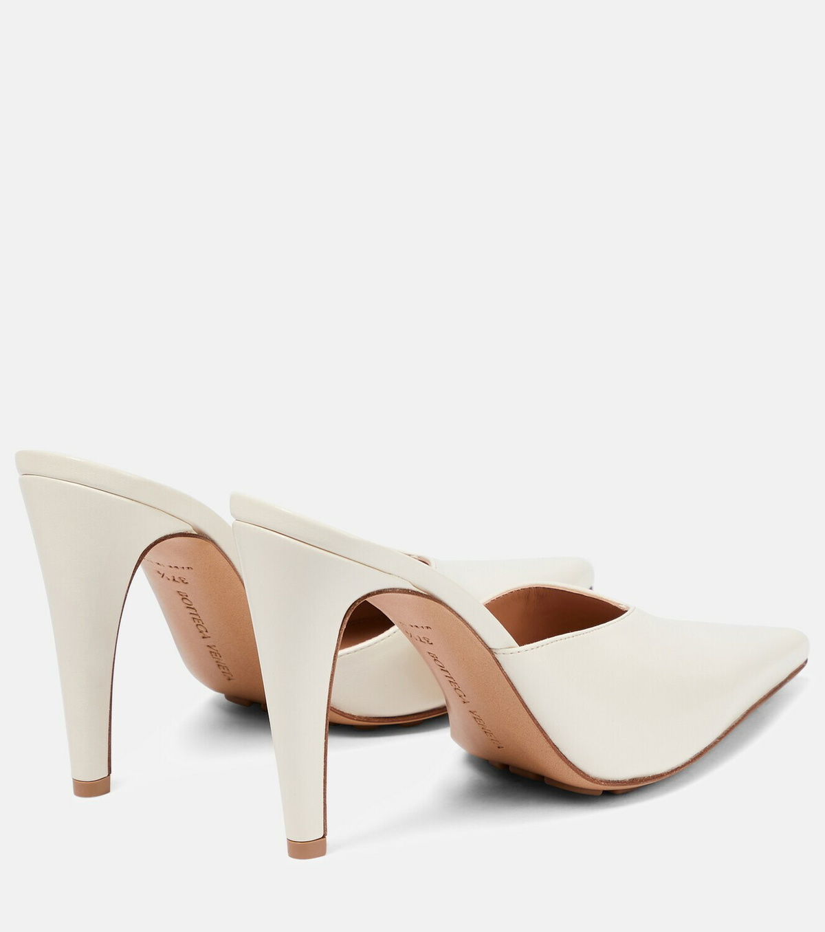 Bottega Veneta - Punta leather mules Bottega Veneta