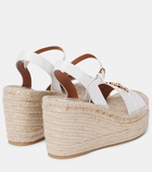 Versace Medusa '95 leather espadrille wedges